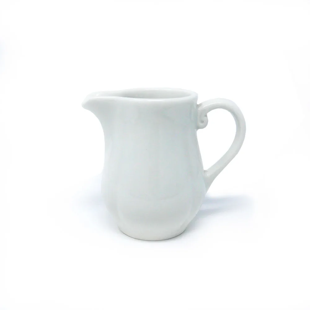 Pot à lait Accessoires Dudson Plain White Sonata - Pot à lait · 9 oz · 8/caisse