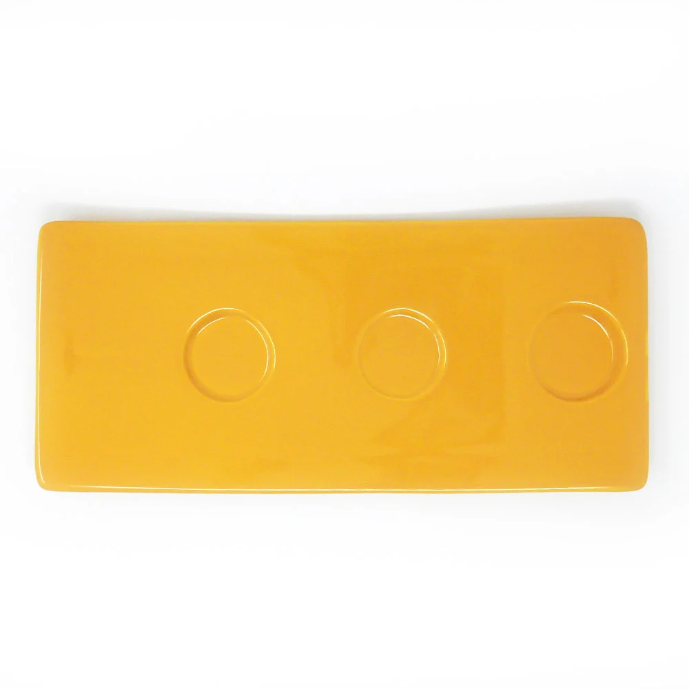 Assiette de présentation Dudson Paintbox Marigold - plateau · 6 1/2 x 15 po · 9 unités
