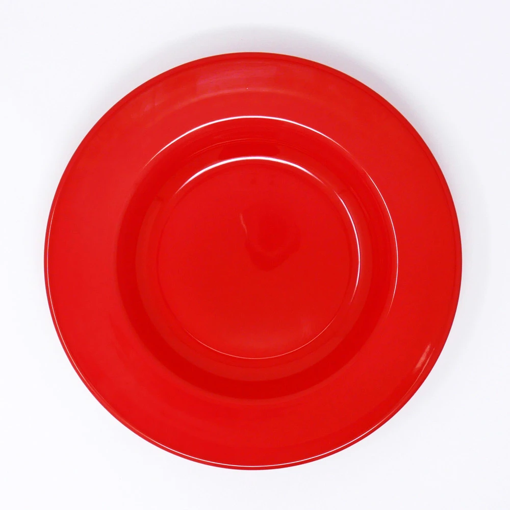 Assiette creuse Dudson Paintbox Flame Red - Bol à pâte/soupe · 11 3/8 po · 12/caisse