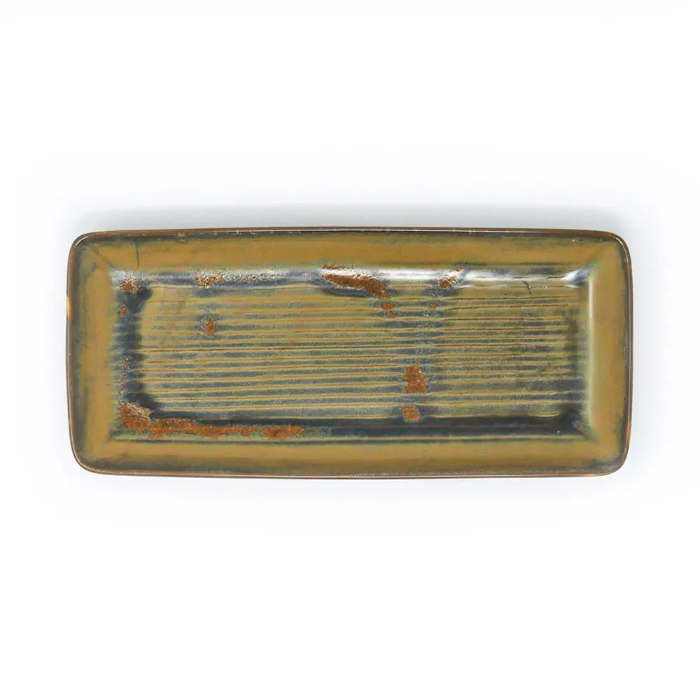 Assiette plate Dudson Bronze Medium - Plateau du chef · 4 7/8 x 10 3/4 po · 8/caisse