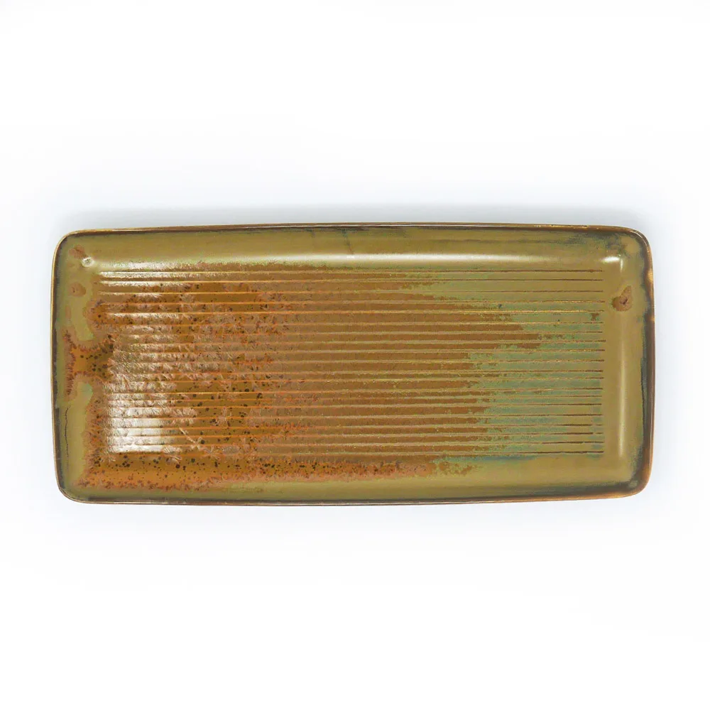 Assiette plate Dudson Bronze - Plateau du chef · 6 5/8 x 14 po · 6/caisse