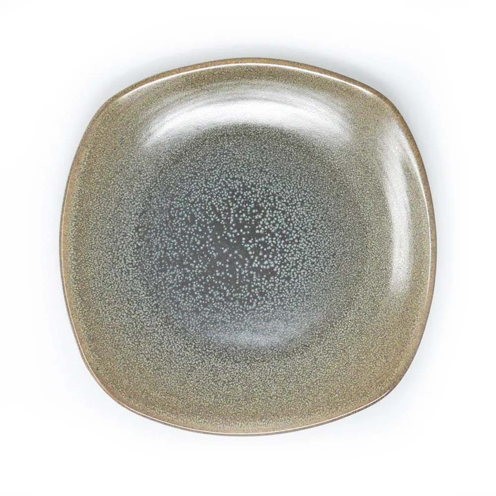 Assiette plate Dudson Evo Granite - Assiette carrée · 10 3/8 po · 10 unités
