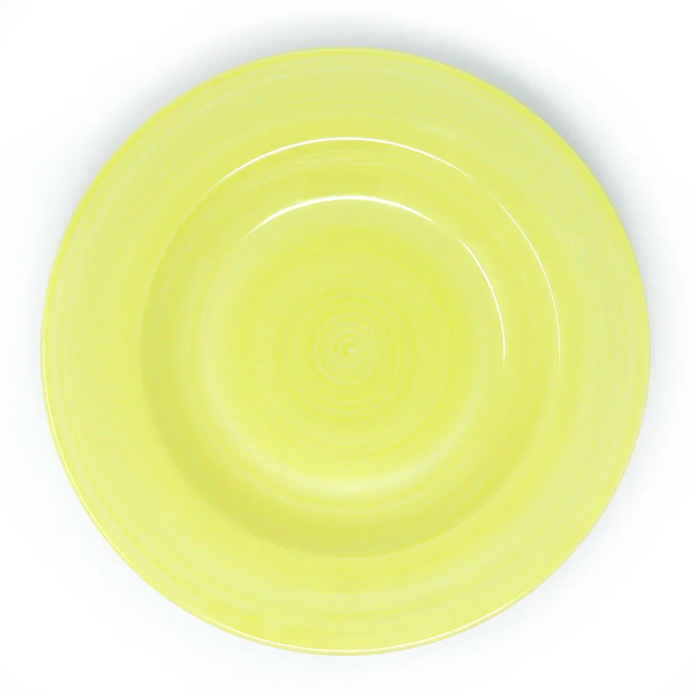 Assiette creuse Dudson Full wrapover Brushstrokes Malaspina Yell -Assiette à pâtes - 11 3/8 po · 12/caisse