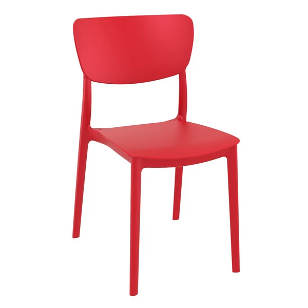 Chaise Monna par Siesta - Polypropylène rouge