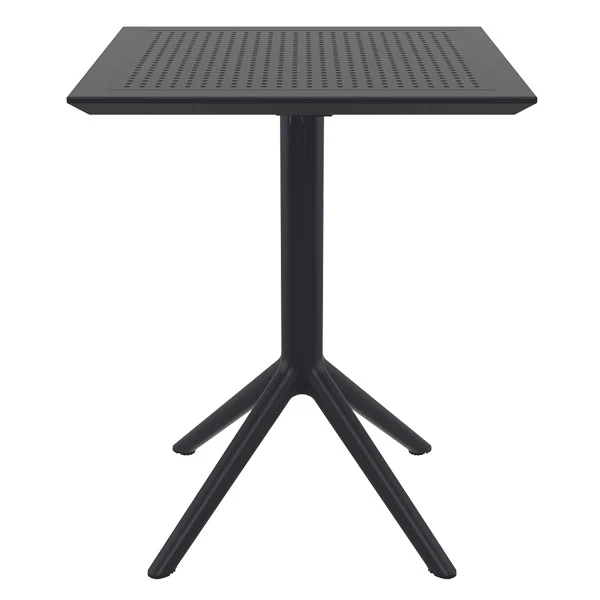 Table pliante Sky 60 par Siesta - Noir - Résine durable et résistante aux intempéries