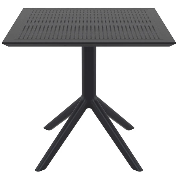 Table Sky 80 par Siesta - Noir - Résine durable et résistante aux intempéries