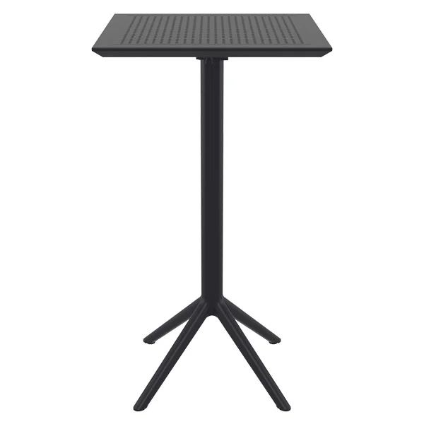 Table de bar pliante Sky 60 par Siesta - Noir - Résine durable et résistante aux intempéries