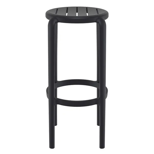 Tabouret de bar Tom 75 par Siesta - Noir - Polypropylène renforcé de fibre de verre