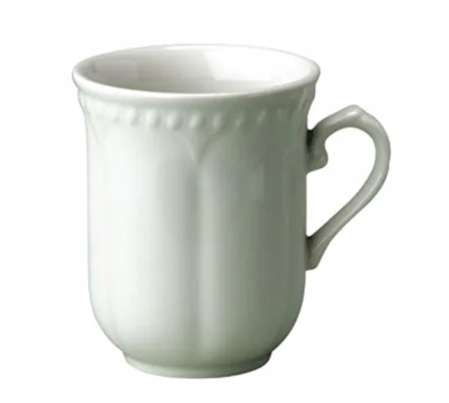 Mug Tasse / Mug / Soucoupe Churchill WBM501 - Buckingham · 9.9 oz · 3 3/16 po de dia. x 3 1/8 po H · Blanc