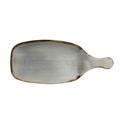 Palette de service rectangulaire Churchill SPGSPDLH1 - Stonecast Peppercorn Grey · 11 1/8 po x 4 3/4 po · Gris poivre