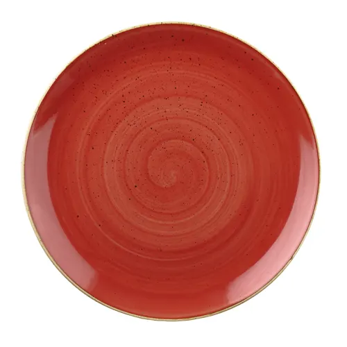 Assiette plate Churchill SBRSEV101 - Stonecast Berry Red · 10 1/4 po · Rouge baies