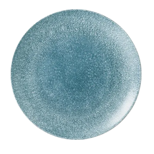 Assiette plate Churchill RKTBEV111 - Studio Prints Raku · 11 1/4 po · Bleu topaze
