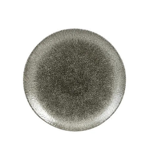 Assiette plate Churchill RKBQEV101 - Studio Prints Raku · 10 1/4 po · Quartz noir