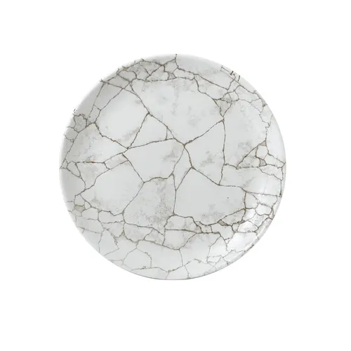 Assiette plate Churchill KTAGEV111 - Studio Prints Kintsugi · 11 1/4 po · Gris agate