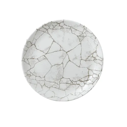 Assiette plate Churchill KTAGEV101 - Studio Prints Kintsugi · 10 1/4 po · Gris agate