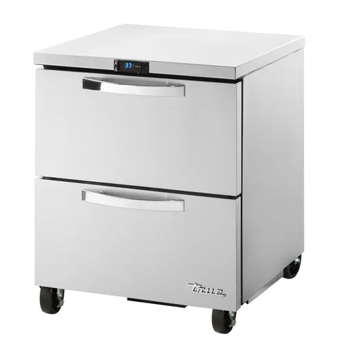 Réfrigérateur sous-comptoir à 2 tiroirs True TUC-27D-2-HC - 27 po · 7,6 cu. pi.