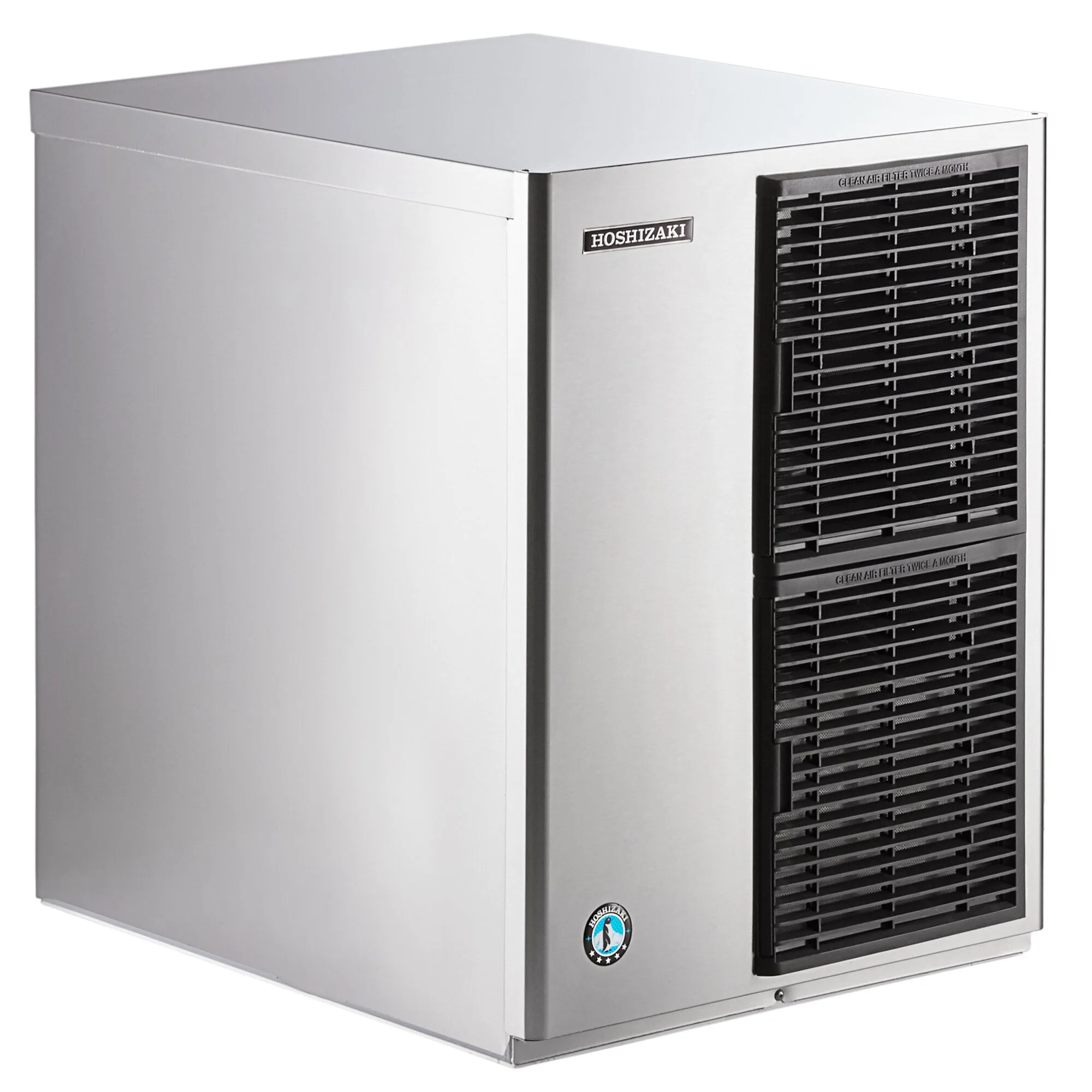 22" Machine à glaçons croissant format étroit à refroidissement par air Hoshizaki KM-520MAJ - 556 lb.