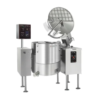 Marmite vapeur électrique avec agitateur 100 gallons basculante Cleveland MKEL-100-T