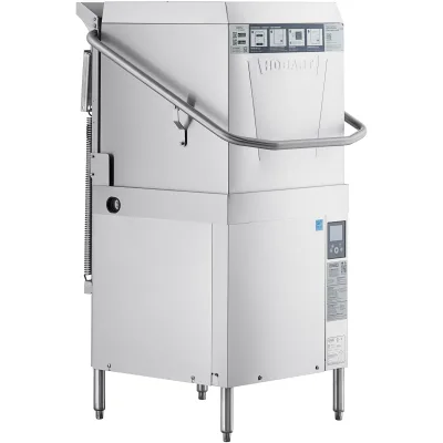 Lave-vaisselle haute température sur base à porte électrique avec chauffe-eau d'appoint Hobart AM16-BAS-2 - 208-240V, 3 Phase