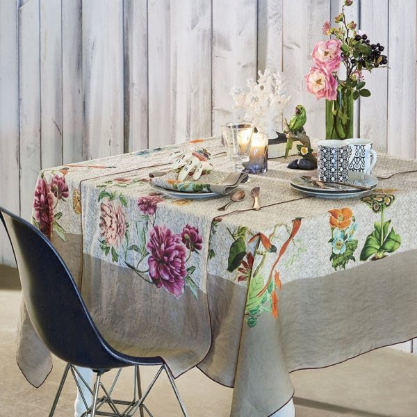 Garnier-Thiebaut 36240 tablecloth nappe gaia floralies