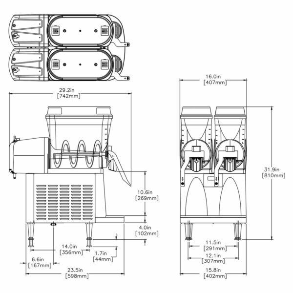 Bunn Ultra slush machine barbotine 34000.6079 34000.6080 34000.6081