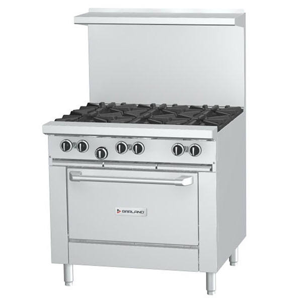 Garland - G36-6R - Cuisinière à gaz de 36 po à 6 brûleurs avec four standard - Vue de côté