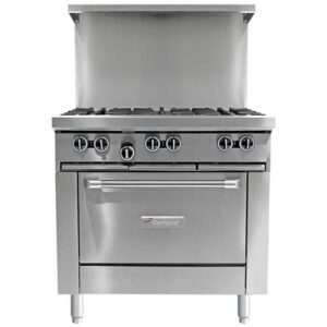 Garland - G36-6R - Cuisinière à gaz de 36 po à 6 brûleurs avec four standard - Vue de face