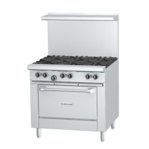 Garland U36-6R - 36 po 6 burner gas range with standard oven - Side view