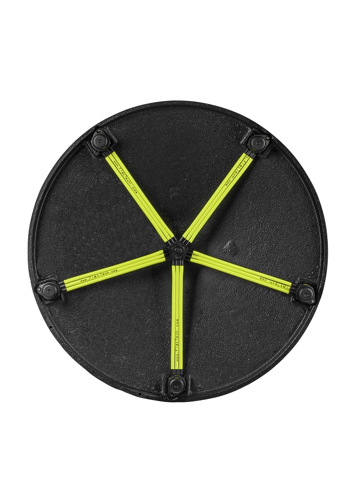 FLAT AUTO-ADJUST UR22-STD - Base de table pied rond - Réglage automatique - Vue en dessous