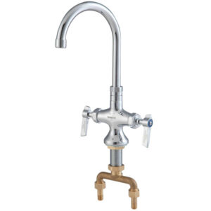 Dormont LFF-DDP-G06S - 6po swivel gooseneck faucet with two handles