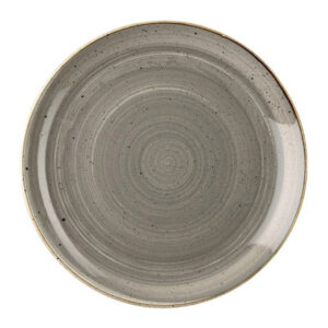 CHURCHILL SPGSEVP81 Assiette plate - Stonecast Peppercorn Grey - 8 1/2 po - Gris poivre